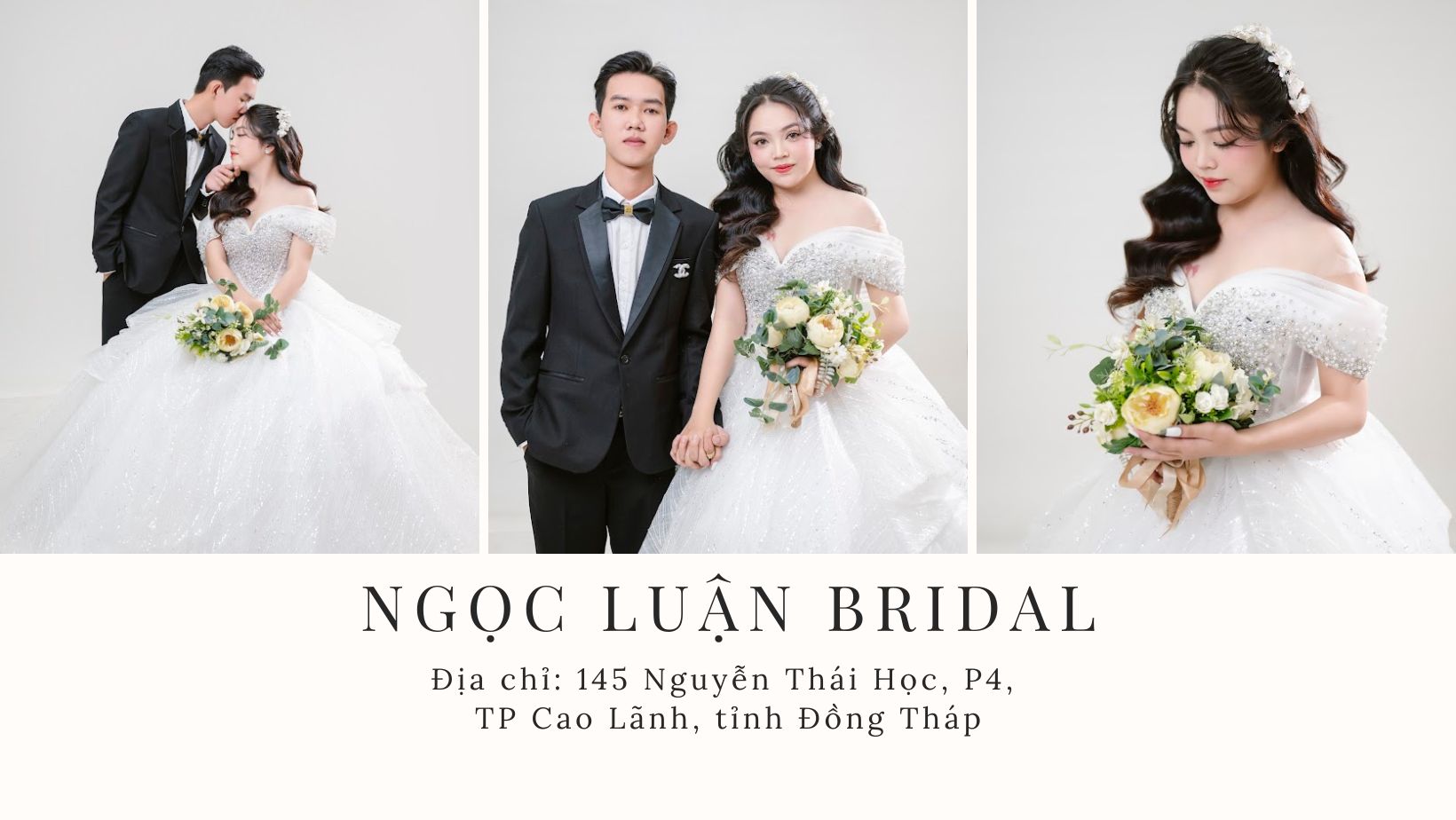 THUÊ ÁO CƯỚI ĐẸP THÁP MƯỜI – BẠN KHÔNG THỂ BỎ QUA NGỌC LUẬN MAKEUP & BRIDAL ĐỒNG THÁP