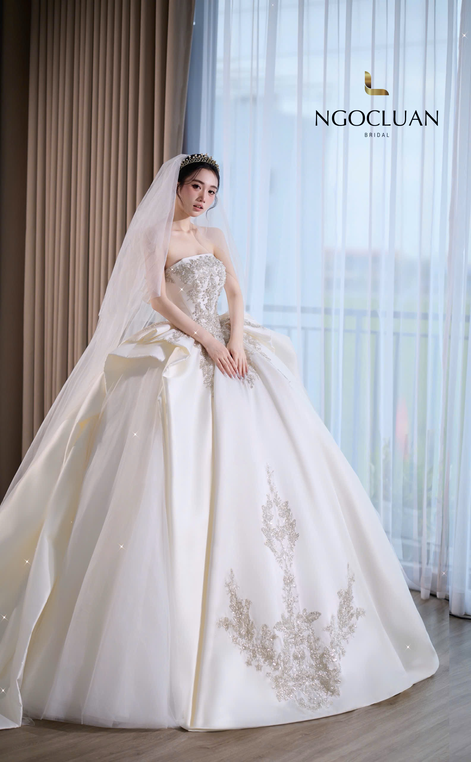 Váy Cưới Thanh Lịch Sang Chảnh – Xu Hướng Được Cô Dâu Yêu Thích Tại Ngọc Luận Bridal