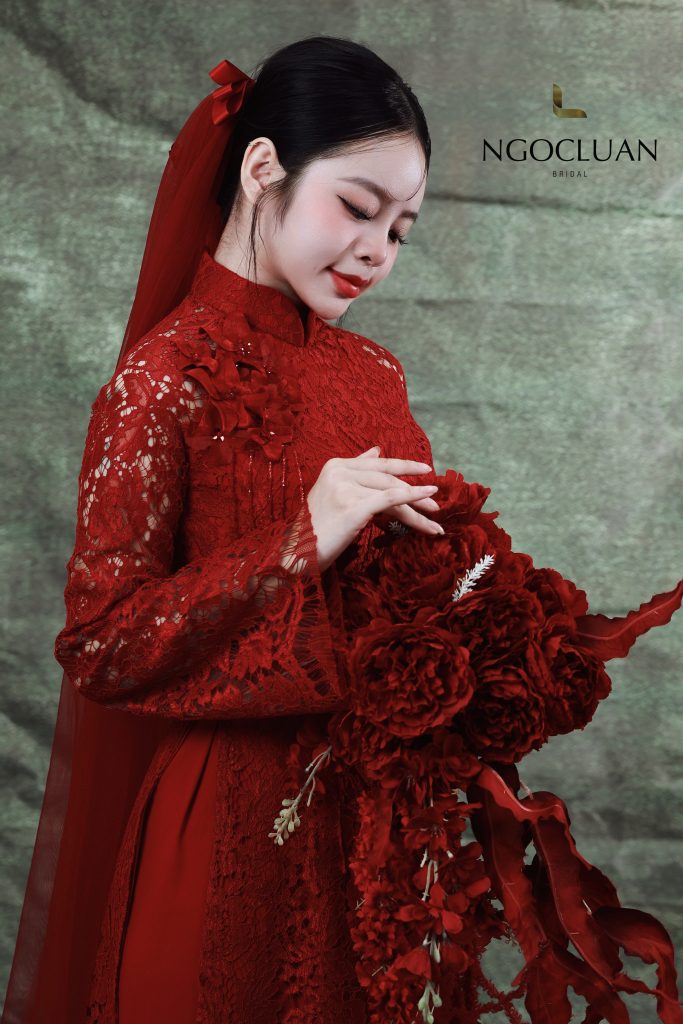 Áo dài mới nhất 2026 tại Ngọc Luận Bridal – Vẻ đẹp sang trọng cho nàng dâu hiện đại