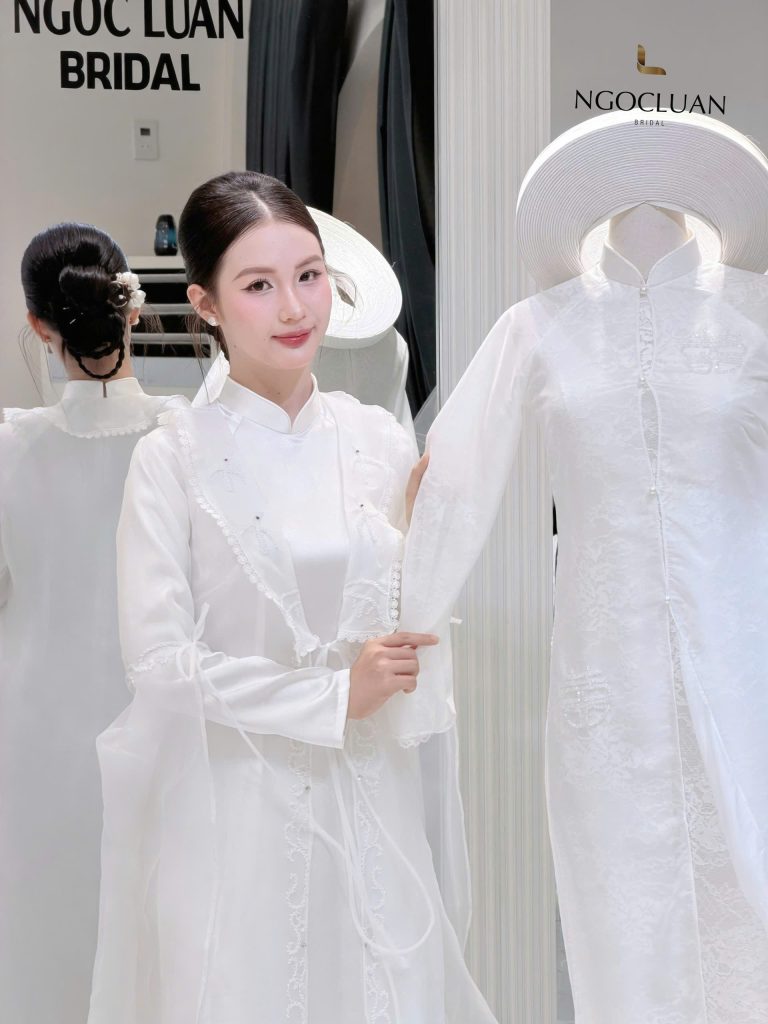 Ngọc Luận Bridal giới thiệu bộ sưu tập áo dài cưới cô dâu cao cấp tại Đồng Tháp với thiết kế thanh lịch, tinh tế, tôn vẻ đẹp truyền thống trong ngày cưới.