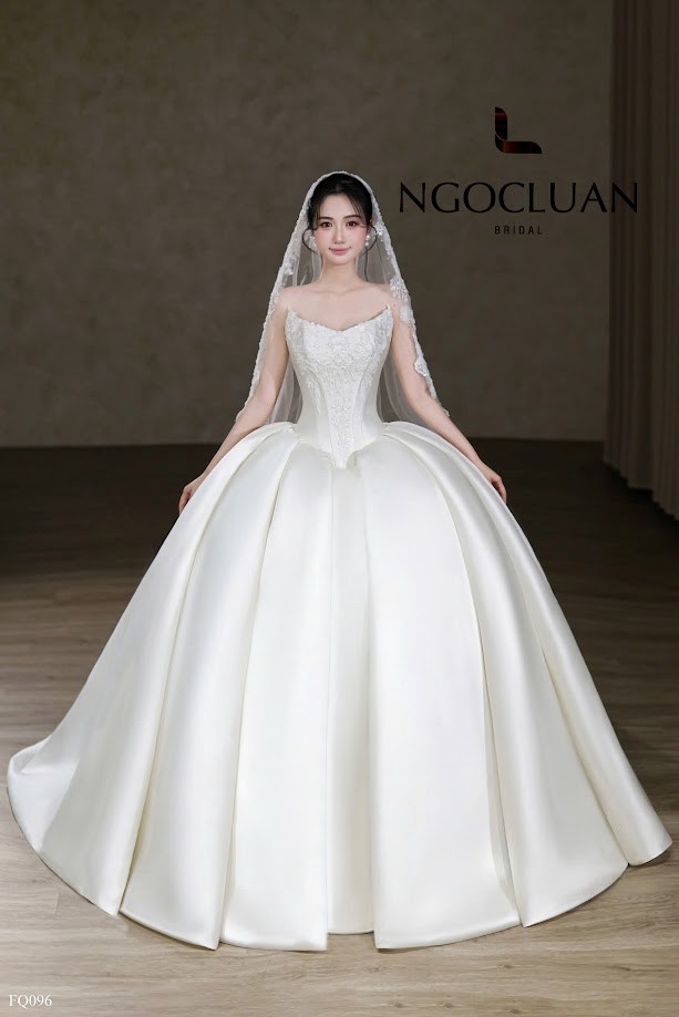 Váy cưới mùa thu 2026 tại Ngọc Luận Bridal: khám phá mẫu mới FQ096